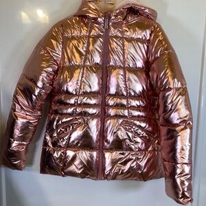 Girls Bubble Jacket Sz XXL 2XG 18 Rose Gold Never Worn New With Tags